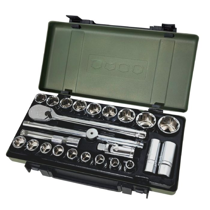 Arsenal 愛森諾 1/2" (四分) 90齒超扭力止滑套筒24件組合 AS-80763