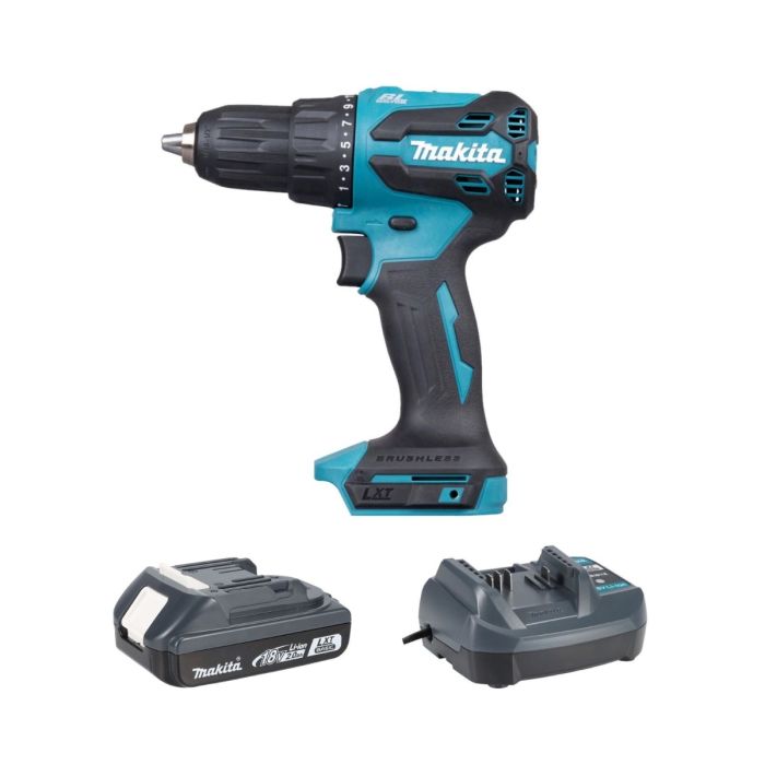 Makita 牧田 DHP490WV 18v 充電式衝擊電鑽 (連2.0Ah基本版電池及充電器套裝)