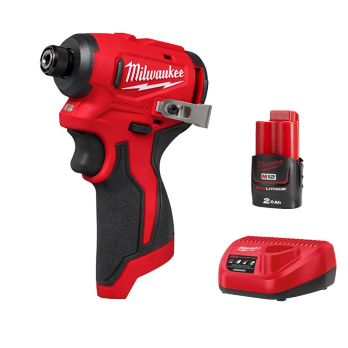 Milwaukee 美沃奇 M12 無碳刷輕巧衝擊電批 M12 BLIDRC (2.0Ah單電套裝)