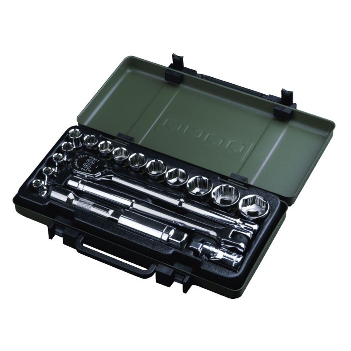 Arsenal 愛森諾 3/8" (三分) 90齒超扭力止滑套筒19件組合 AS-80755