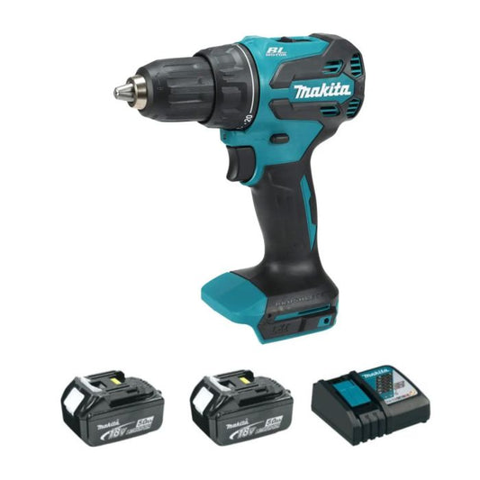 Makita 牧田 DDF490RTJ 18v 充電式起子電鑽 (連5.0Ah電池x2及快速充電器套裝)