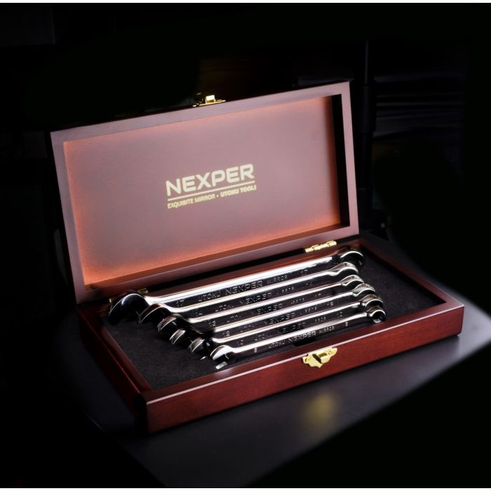 Utoku NEXPER 止滑型 固定扳手 (木盒六件精裝版) UT-NEXP-PR-ST