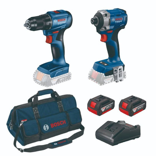 【限時優惠】BOSCH 博世 18V 電鑽電批孖裝 GSR 185-LI + GDR 18V-215 (雙3.0Ah電特惠套裝) 【售完即止】