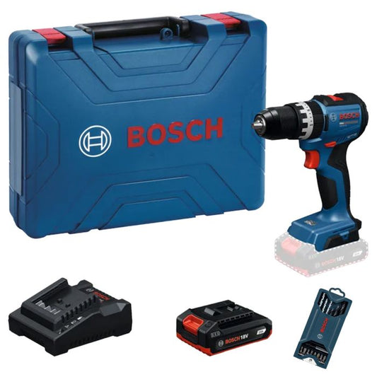 【早鳥送鑽咀套裝】Bosch 博世 PRO GSB 18V-52 18V 無碳刷衝擊電鑽 (2.0Ah x 1 及充電器)