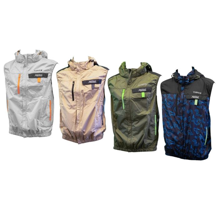 TUMAX - 2025最新款 24V 涼感風扇衫 無袖背心 (四色可選) 套裝