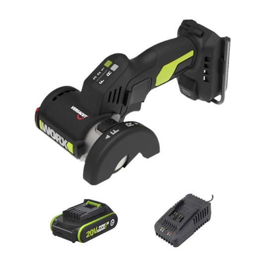WORX 威克士 20v 3吋無刷切割鋸 WU802 (2.0Ah鋰電x1, 2A充電器)